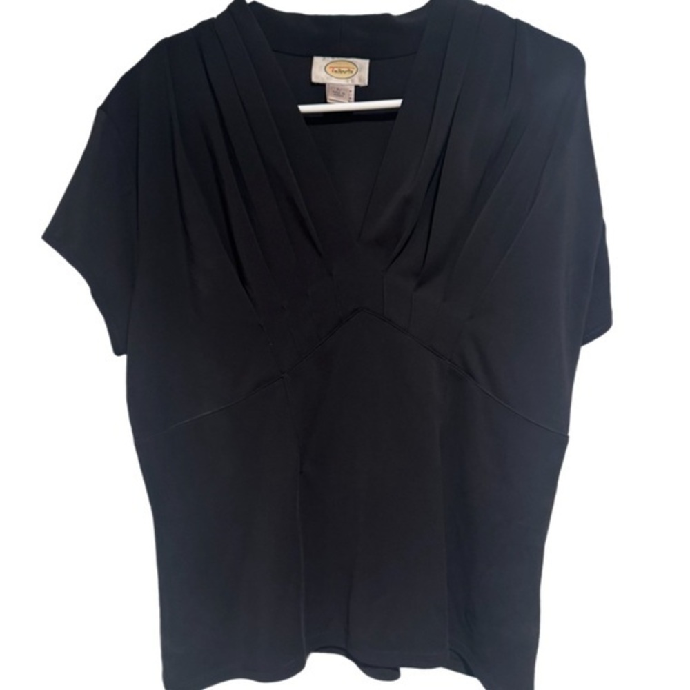 Talbots  Black Detailed Blouse
